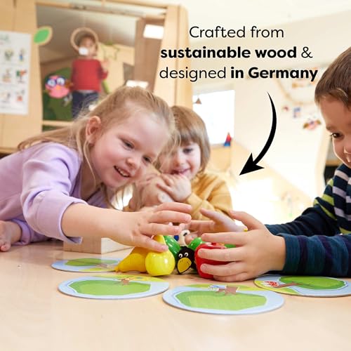 HABA My Very First Games - First Orchard Toddler Game - My First Orchard Game, Cooperative Toddler Board Games for 2 Year Olds - Made in Germany | This cooperative learning game is perfect for preschool, family game night, toddler activities, and educatio