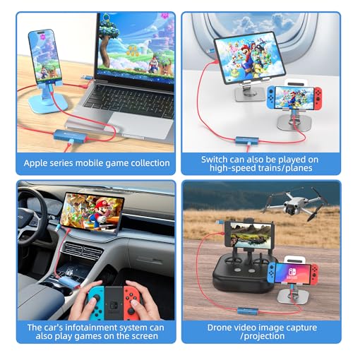 HDMI Video Capture Card Compatible with Nintendo Switch 2, Mobile Phones, and PC Devices Features a PD 100W Charging Port Supports 4K60Hz Video Capture for Gaming livestreaming and Recording
