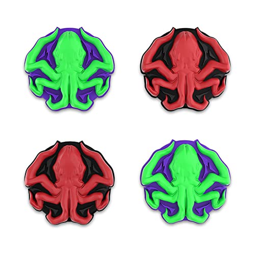 PlayVital Halloween Thumb Grip Caps for Nintendo Switch 2 Pro, Switch Pro Controller, Joystick Caps Cover for ps5, Edge, ps4, Xbox Series X/S, Xbox One, Elite Series 2 Controller - Cthulhu The Octopus - color: Cthulhu The Octopus