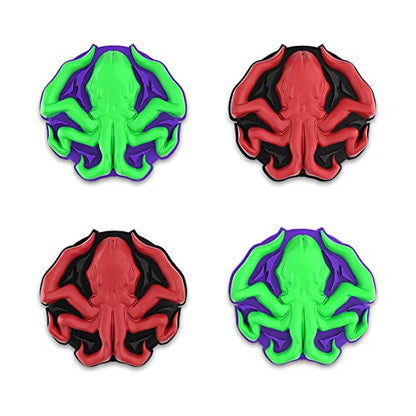 PlayVital Halloween Thumb Grip Caps for Nintendo Switch 2 Pro, Switch Pro Controller, Joystick Caps Cover for ps5, Edge, ps4, Xbox Series X/S, Xbox One, Elite Series 2 Controller - Cthulhu The Octopus - color: Cthulhu The Octopus