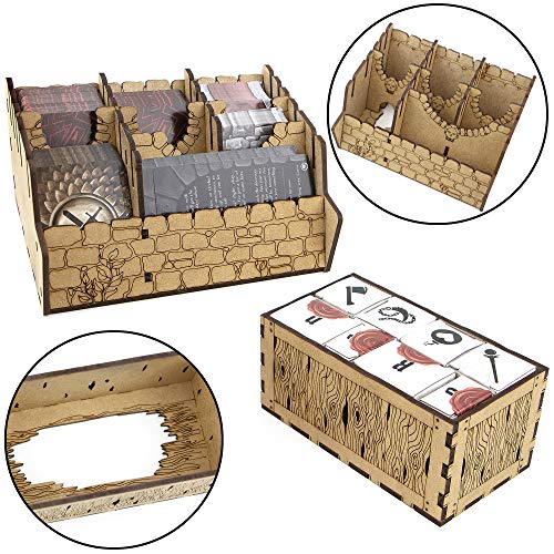 Organizer for Gloomhaven Jaws of The Lion Board Game, Storage Insert, Accessories Upgrade
