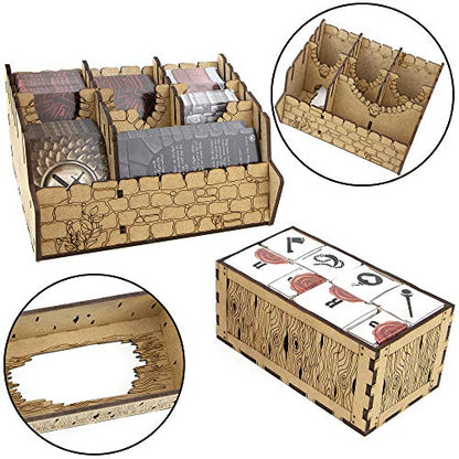 Organizer for Gloomhaven Jaws of The Lion Board Game, Storage Insert, Accessories Upgrade