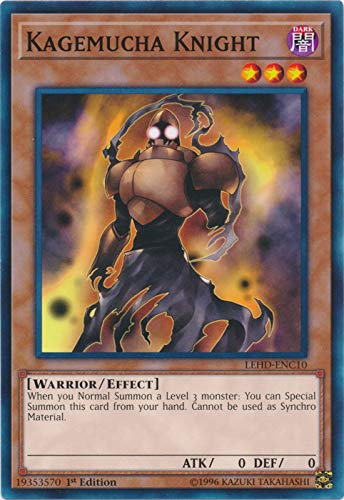 Yu-Gi-Oh! - Kagemucha Knight - LEHD-ENC10 - Common - 1st Edition - Legendary Hero Decks - Phantom Knights Deck