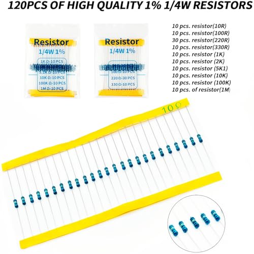 REXQualis Electronics Basic Kit w/Power Supply Module, Breadboard, Jumper Wire, LED,Resistor, comes with more than 300pcs sensors and components for fun and simple electronic projects.