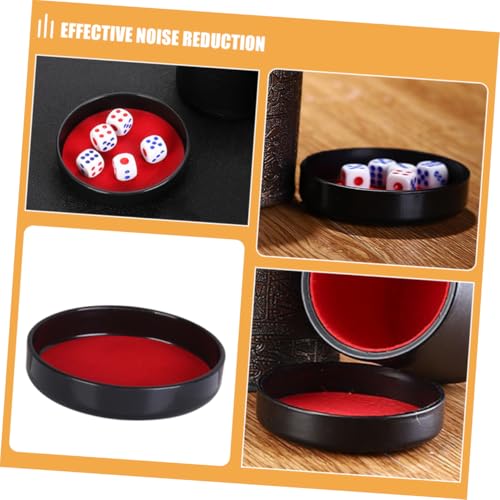 Vaguelly 5pcs Dice Cup Base Tray Precision Fit Dice Storage Case Plastic for Parties Games Bars Easy Installation Sound Dampening Design
