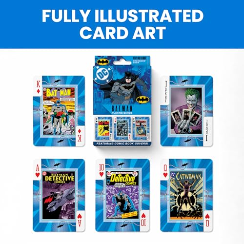 Masterpieces Batman Playing Cards - 54 Card Deck, Officially Licensed - Ages 4+ - style: Batman
