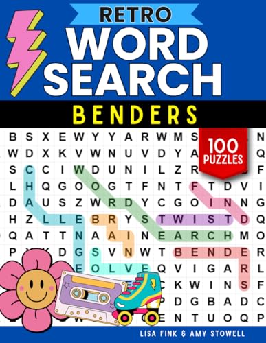 Nostalgic Word Benders Word Search Puzzles, 100 Word Find Games, Retro Theme Word Search Puzzle Book with a Fun Twist: For Kids, Teens, Adults and ... 8-100 (Word Search Word Benders Puzzle Book)