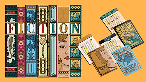 ALLPLAY Fiction - A Wordle-Inspired Board Game for Adults and Familes with Deception - Approachable and Fun Strategic Party Game in Small, Travel-Size Box (5" x 5" x 2")