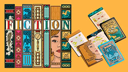 ALLPLAY Fiction - A Wordle-Inspired Board Game for Adults and Familes with Deception - Approachable and Fun Strategic Party Game in Small, Travel-Size Box (5" x 5" x 2")