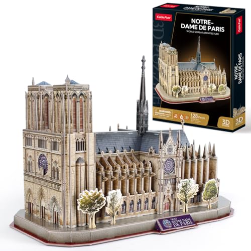 CubicFun 3D Puzzles for Adults Notre Dame de Paris Model Kits 128 Pieces, Puzzle for Kids Ages 8-14 Arts and Crafts Birthday Gifts for Kid Ages 8-12 - style: Notre Dame de Paris | National Geographic