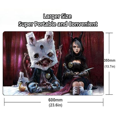 MTG Playmat, 24 x 14 Inches TCG Card Mat, Smooth Rubber Surface, Board Game Mats for MTG DTCG CCG RPG Trading Card - color: Pattern9