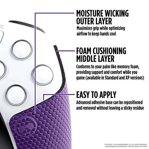KontrolFreek Performance Grips for PlayStation 5 (PS5) Controller (Galaxy Purple) - color: Galaxy Purple