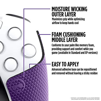 KontrolFreek Performance Grips for PlayStation 5 (PS5) Controller (Galaxy Purple) - color: Galaxy Purple