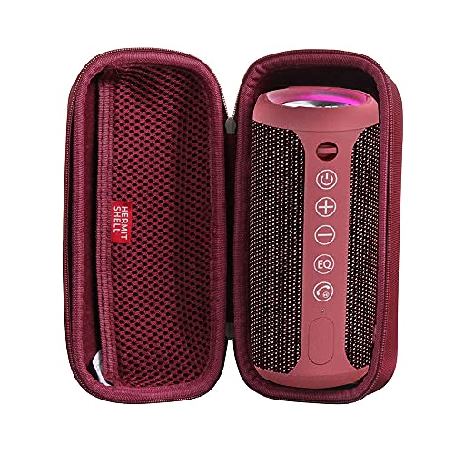 Hermitshell Hard Travel Case for Ortizan Portable Bluetooth Speaker IPX7 Waterproof Wireless Speaker (Wine Red) - color: Wine Red