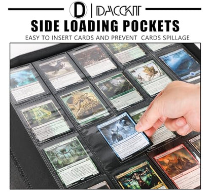 Premium 2000 Pocket Card Binder - 20 Pocket Trading Card Binder with Sleeves Fits 2000 Cards, Ringless Card Album for TCG - Model A，Sky Blue - color: 20P - Sky Blue