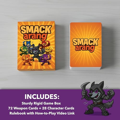 SMACKarang Card Game – Fast-Paced Family & Party Game for Kids 8+, Teens & Adults – 3–6 Players – Color-Matching Action with Unique Character Powers – 15+ Minute Rounds