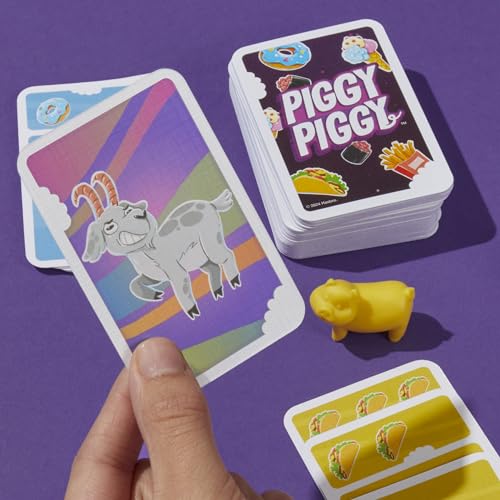 Hasbro Gaming Piggy Piggy Card Game | Family Games for Kids, Teens, and Adults | 2 to 6 Players I 20 Mins. Average | Quick-Playing Travel Games | Fun Summer Activities | Vacation Essentials | Ages 7+