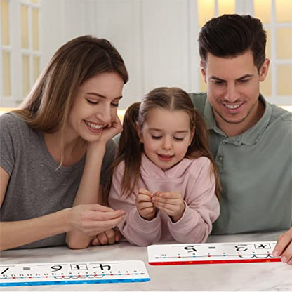 26 Packs Number Line Dry Erase Boards Cards, Double Sided Writable and Erasable Board-0-10 on One Side & 0-20 on Other Side Math White Board for Kids, Students, Classroom and Home (12” x 4”) - color: Stars, size: 0-10/0-20 -26 Packs