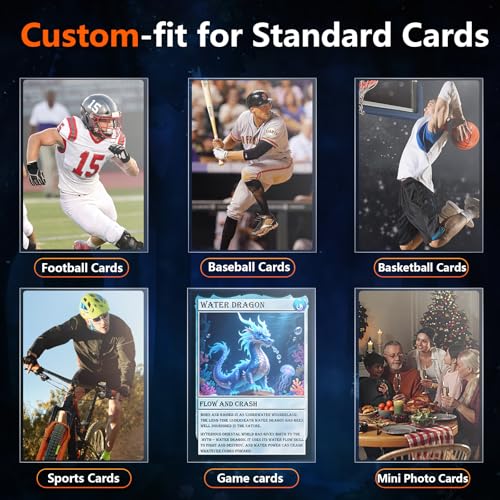 5000 Count Penny Card Sleeves for Trading Cards, Soft Card Sleeves Clear Plastic Card Protectors for MTG TCG Baseball Football Sports Game Photocards Compatible with Top Loaders - size: 5000P