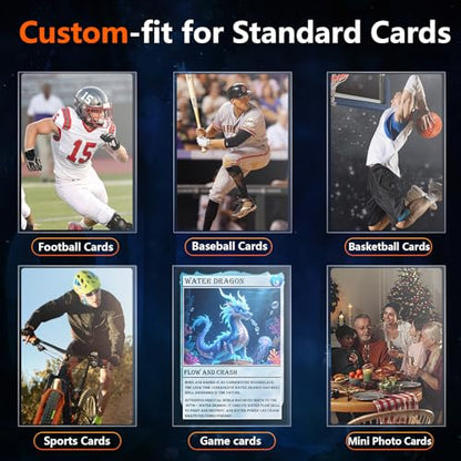 5000 Count Penny Card Sleeves for Trading Cards, Soft Card Sleeves Clear Plastic Card Protectors for MTG TCG Baseball Football Sports Game Photocards Compatible with Top Loaders - size: 5000P