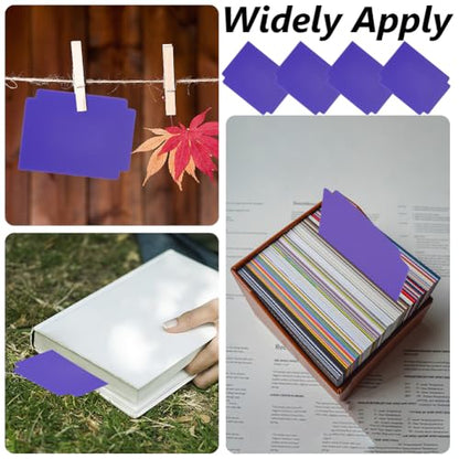 CRASPIRE Trading Card Dividers Purple Card Separator Card Sorting Tray Plastic Card Dividers Board Game Card Separator Card Deck Box Dividers for Game Organizer Storage 40sheets 2.75 x 3.7 Inch - style: 40Pcs Purple