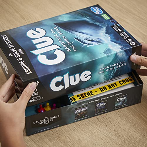 Hasbro Gaming Clue Board Game Sabotage on The High Seas, Escape Room Game, Murder Mystery Games, 1-6 Players, 10+ (Amazon Exclusive) - style: Sabotage on the High Seas