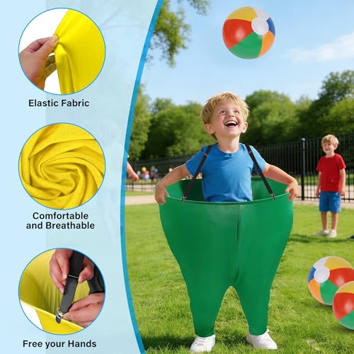 24Pcs Granny Pants Yard Game Funny Field Day Outdoor Games for Adults Kids and Family Gaint Pant Set for Brithday Party Tossing Games Activities for Groups - size: 2 Small