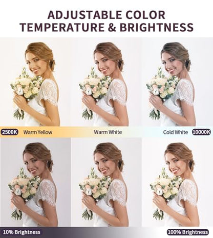 Professional 192 LED Camera Lighting Kit for Streaming and Video Conferencing - Elevate Your Content Quality with The Perfect Video Light