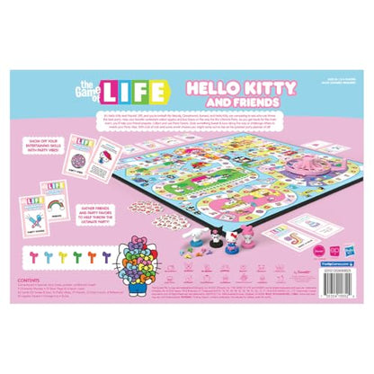 The Game of Life: Hello Kitty and Friends Board Game, Collect Apples and Buy Bows on The Way to The Ultimate Party, Play as Hello Kitty, Kuromi, & More, Officially Licensed Collectible & Merchandise
