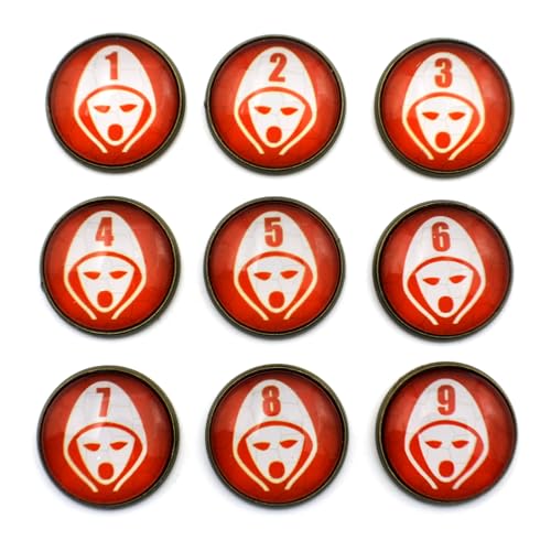 D&D Numbered Monster Token Markers for Dungeons and Dragons (Cultist) - style: Cultist