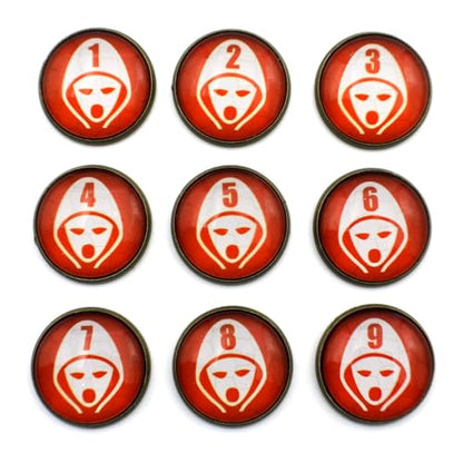 D&D Numbered Monster Token Markers for Dungeons and Dragons (Cultist) - style: Cultist
