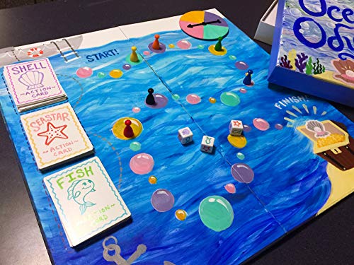 Create Your Own Board Game Kit, DIY Set with Blank Board & Game Pieces | Bring your game ideas to life with everything needed to create a custom board game from scratch - style: Blank Board Game Kit