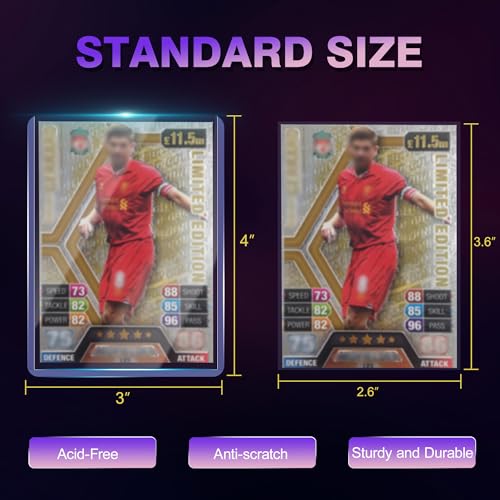 2000 Packs Card Sleeves,3"X4" Baseball Collectible Trading Card Protective Sleeves,Hard Plastic Card Holder for Trading Sports Football Game Cards (1000 Hard Sleeves+1000 Soft Sleeve) - style: 1000 Hard Sleeves + 1000 Soft Sleeves