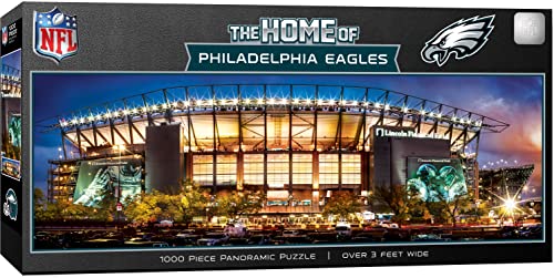 MasterPieces 1000 Piece Sports Jigsaw Puzzle - NFL Philadelphia Eagles Stadium View Panoramic - 13"x39" - style: Philadelphia Eagles