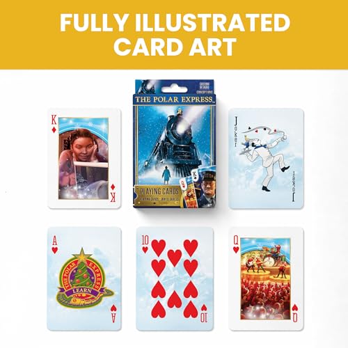 MasterPieces Officially Licensed Polar Express Playing Cards - 54 Card Deck for Adults - style: The Polar Express