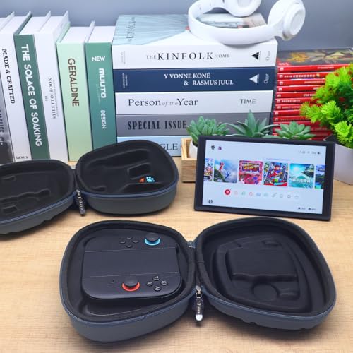 sisma Carry Case Compatible with Nintendo Joy-Con 2 & Official Grip, Buttons & Joysticks Full Protection, Hard Shell Original Switch 2 Controllers Travel Storage Case Joycon Carrying Pouch -Grey - color: Grey - Fits Joy-Con 2 & Grip