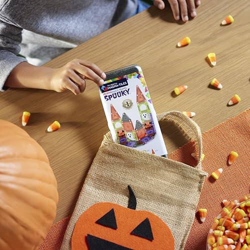 MAGNA-TILES microMAGS 24-Piece Spooky Travel Set, The Original Magnetic Building Brand - style: Spooky