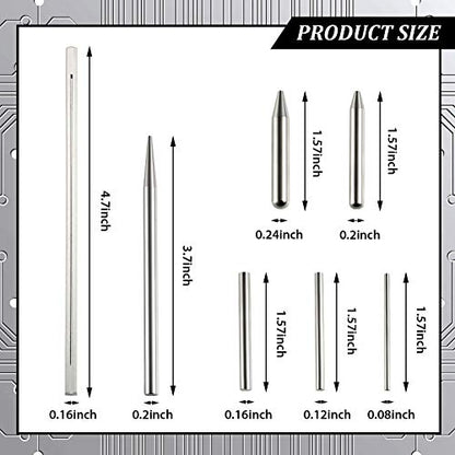 honoson 10 Pcs Metal Earth Tool Kit Pliers Bending Tools for 3D Metal Model | Flat Nose, Needle Nose & Nozzle Pliers, Tab Edge Cylinder Cone Bending, Fits Metal Jigsaw Puzzle Assembly
