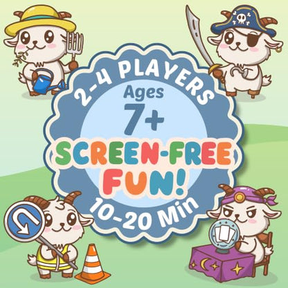 Screaming Billy Goat Family Card Game for Kids & Adults Game Night, Ages 7+ | Easy to Learn, Matching & Set-Collection, Slap Moments & Surprise Twists, 10-15 Min, 2-4 Players, Screen-Free, 8-12
