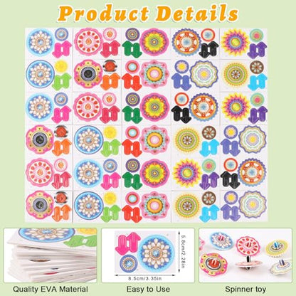 LOMIMOS 3D Cartoon Puzzle for Kids, 30 Pieces 3D Jigsaw Gyroscope Montessori Toys Creative Learning Model Paper Puzzle Game for Xmas Art DIY Craft Gift Decor Classroom Prize Party Favor - style: Gyroscope