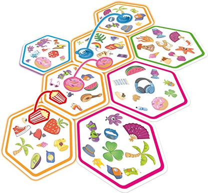 Asmodee | Double Hookup | Quick Reaction Card Game | Ages 8+ | 2-8 Players | 20 Minutes Play Time - size: Doble conexión, style: single