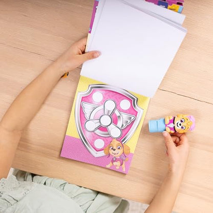 Melissa & Doug Sticker Wow! PAW Patrol Skye Stamper Toy and Activity Pad | 300 Surprise Stickers, PAW Patrol Skye Stamper, 24-Page Pad, Mess-Free Travel Toys, Arts & Crafts, Preschool Toys, Ages 3+ - size: 10.0 x 6.0 x 1.85