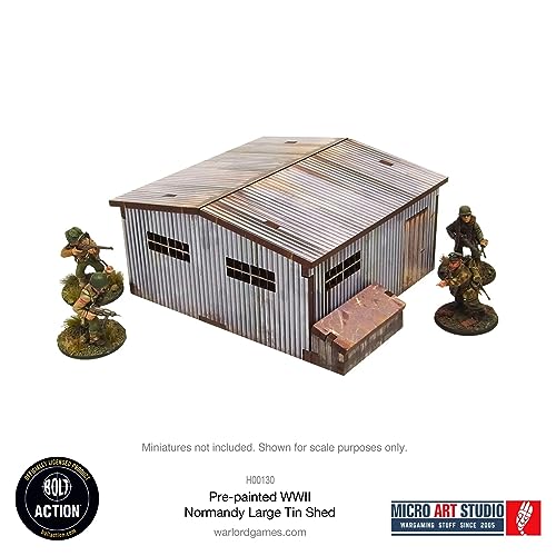 WW2 Normandy Large Tin Shed HDF Prepainted Terrain