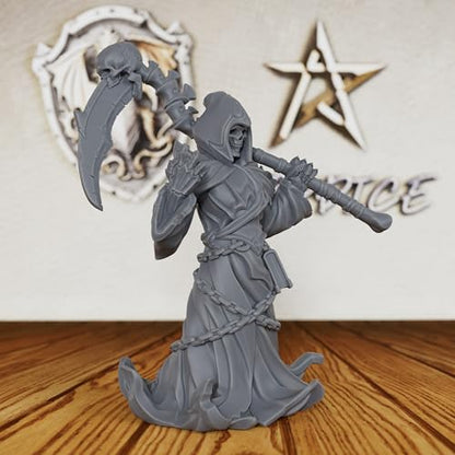 32mm Soul Reaper Miniature for DND Miniatures & Tabletop RPG Game, Unpainted Fantasy Model for TTRPG & RPG Gift-AS196