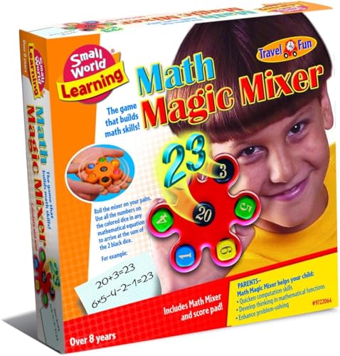 Small World Creative Math Magic Mixer Educational Math Game Ages 8+ | Addition and subtraction, Problem-solving skills, Travel-friendly game, STEM learning, Home and classroom use - style: Magic Mixer