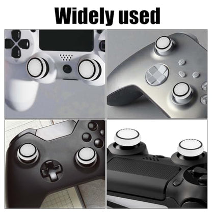 4pcs Thumb Grips, Full Protection Anti-Slip Anti-Scratch Anti-Fingerprint Protective Cover Thumb Joystick Cap Compatible with Xbox Series X/S Xbox One Switch Pro Controller(White) - color: white