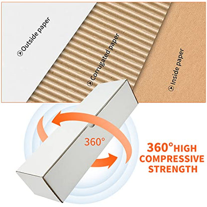 6-Pack • 4800-count Trading/Gaming Card Storage Box/Trading Card Storage Box/Card Box Cardboard For Toploader Standard Card/Sports Game Collector Boxes - size: 6-Pack-White