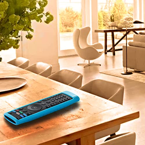 Cover for Vizio Remote, Compatible with Vizio Remote Case XRT136 / XRT140 D Series Universal Smart TV Control Replacement Silicone Skin Sleeve Glow in The Dark - color: Glow Sky Blue