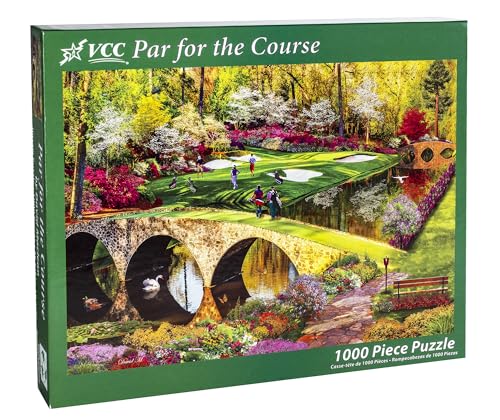 Par for The Course (Golf) Jigsaw Puzzle 1000 Pieces - Precision Cut, Challenging Golf Puzzle for Adults, Vibrant Colors, 1000 Piece Golfing Jigsaw by Vermont Christmas Company