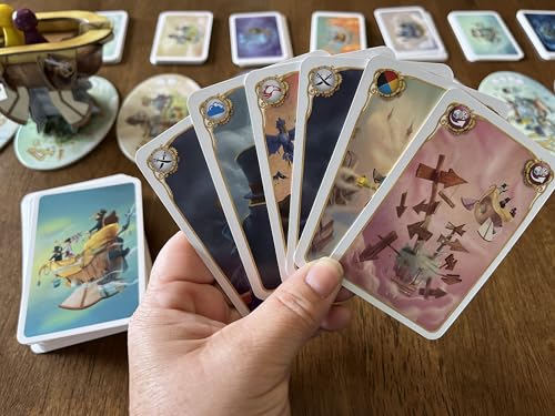 Blam! Celestia | Push-Your-Luck Adventure & Strategy Board Game | Fly The Airship, Brave Perils & Collect Treasures | Award Winning Family Games for Kids and Adults | 1-6 Players | Ages 8+ | 30 Min